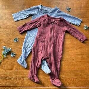 2pc Set Carter’s Footies Pajamas🩷💙